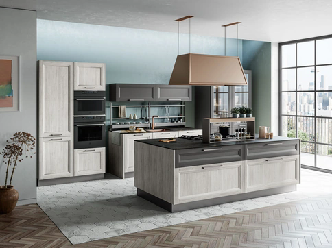 Cucina Moderna Smart con isola di Creo