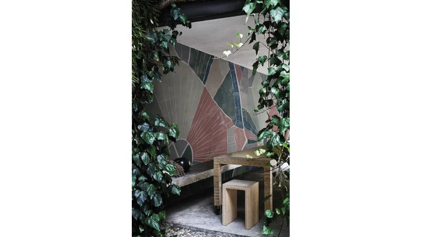 Carta da parati vinilica colorata Above the fields di London Art