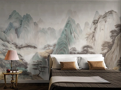 Carta da parati Les Rochers Mystiques di London Art