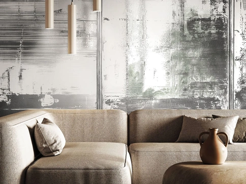 Carta da parati Metal Haze di London Art