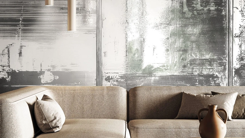 Carta da parati Metal Haze di London Art