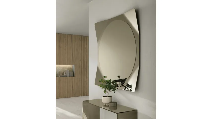 Specchio Lynx con cornice a specchio di Target Point