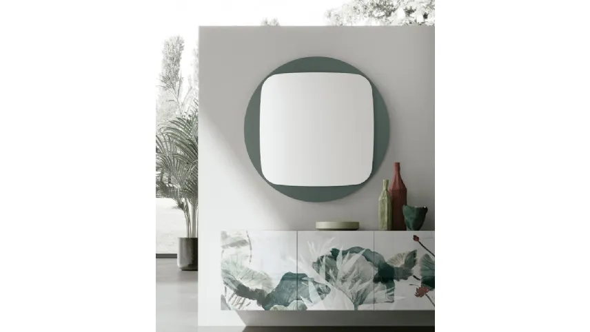 Specchio Space con cornice in vetro di Target Point