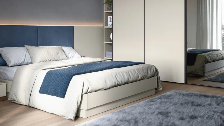 Letto con testiera a muro Arnad di Cinquanta3