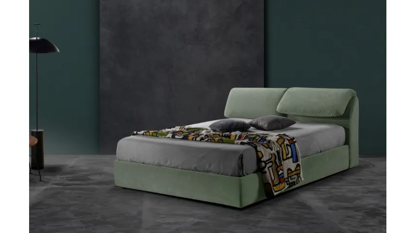Letto giovane e moderno con testiera relax Tex di Excò