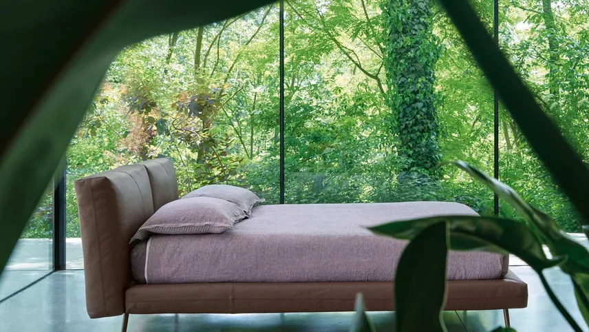 Letto imbottito Kuna di Noctis