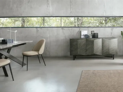Madia Dalia 180 in laccato spazzolato di Target Point