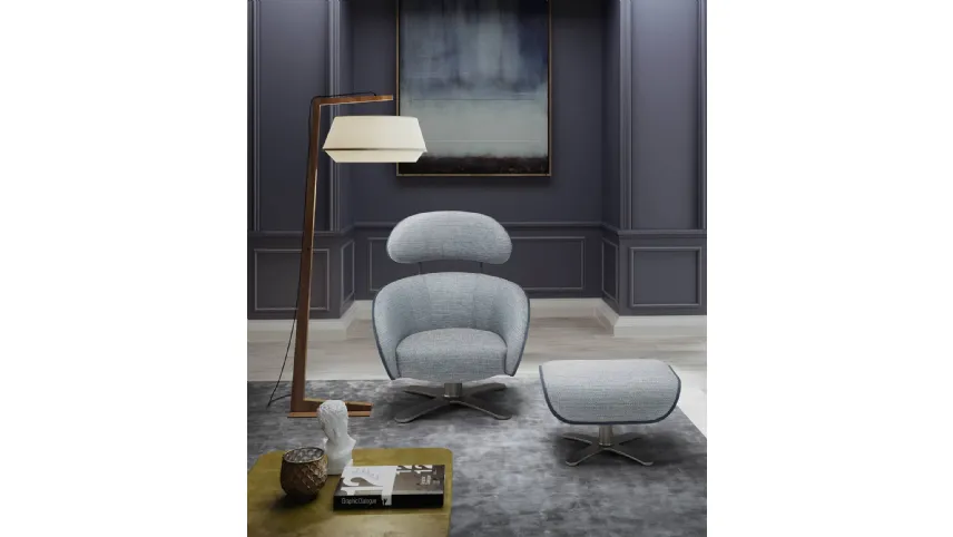 Poltroncina di design in tessuto Coconut di Egoitaliano