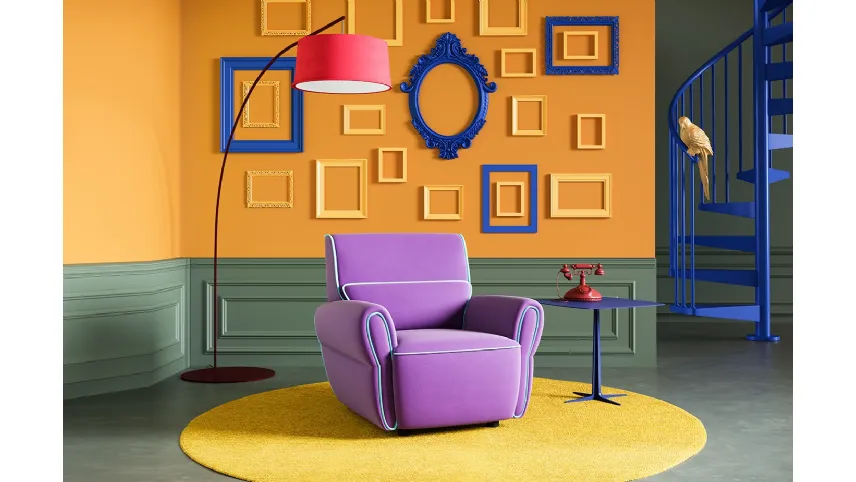 Poltroncina Mariù in tessuto di Egoitaliano