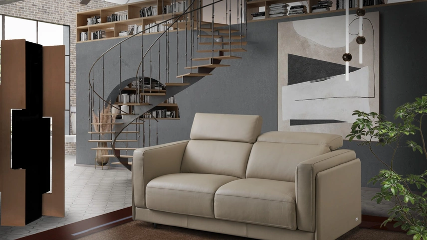 Divano Letto in pelle Massimo de Il Benessere