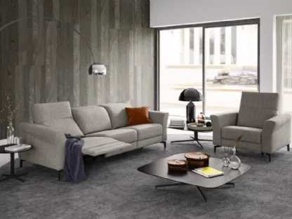 Divano relax lineare Wilson di MorbidLine Salotti