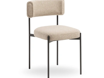 Sedia Amelie in tessuto imbottito di Midj
