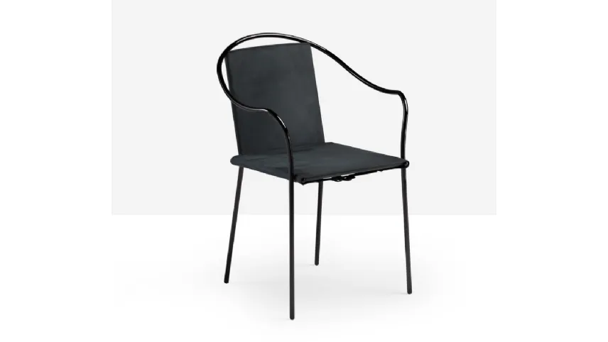 Sedia Rem in cuoio di Midj