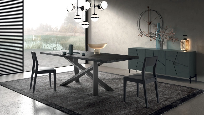 Tavolo Crossing in legno di rovere di FGF Mobili