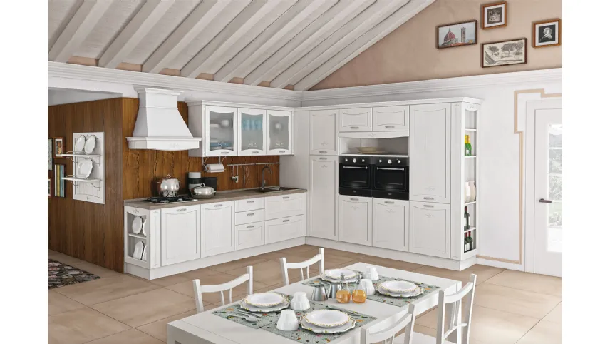 Cucina Classica Aurea angolare di Creo