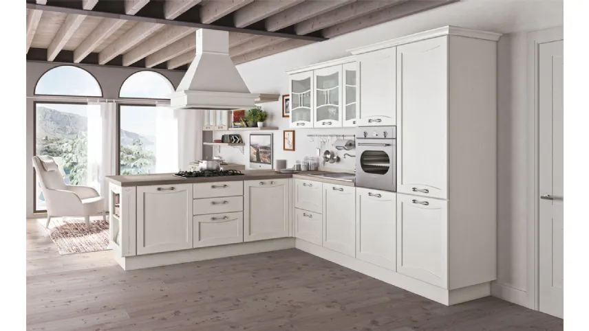 Cucina Classica Aurea con penisola di Creo