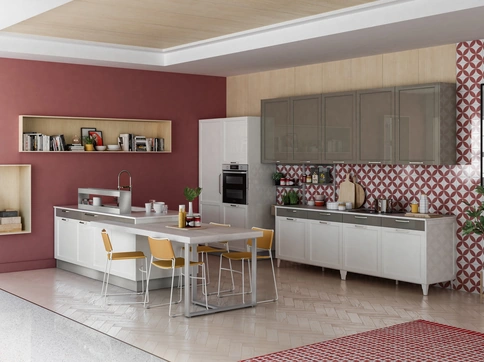 Cucina Classica Contempo con penisola di Creo