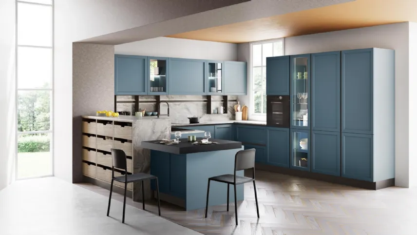 Cucina Classica Contempo con penisola di Creo