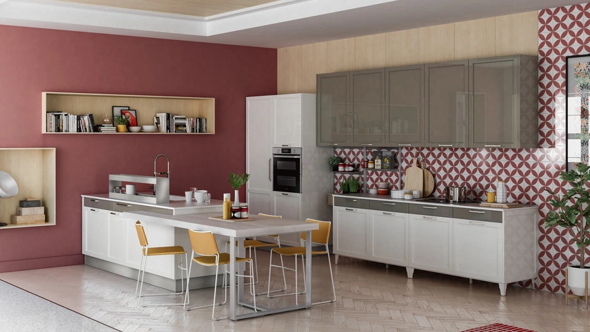 Cucina Classica Contempo con penisola di Creo