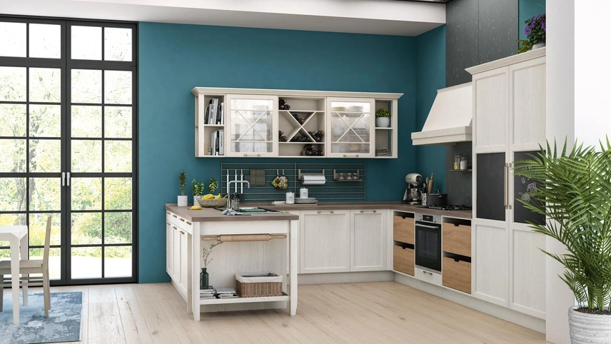 Cucina Classica Contempo con penisola di Creo