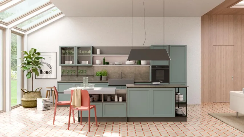 Cucina Classica Contempo con isola di Creo