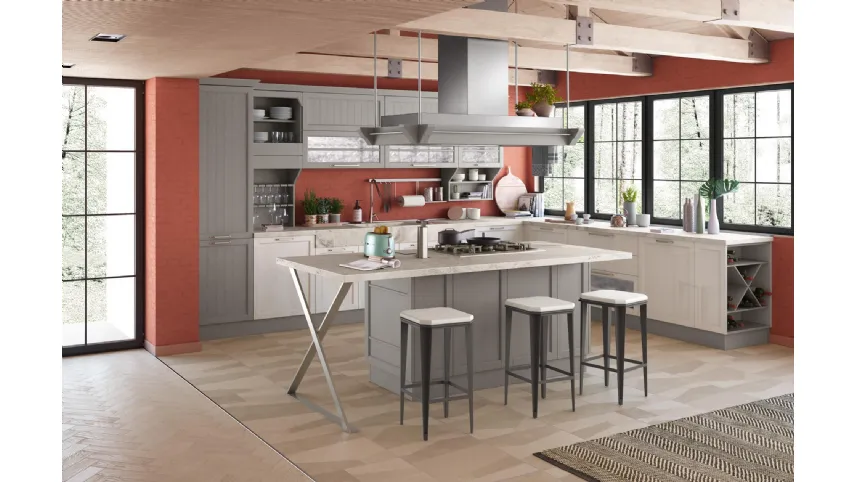 Cucina Classica Contempo con isola di Creo