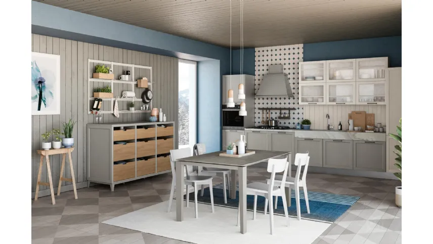 Cucina Classica Contempo lineare di Creo