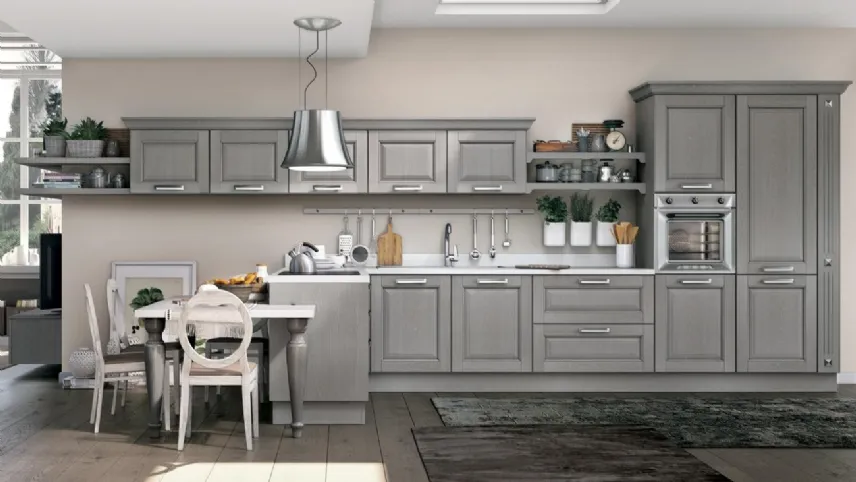 Cucina Classica con penisola Laura 01 di Lube