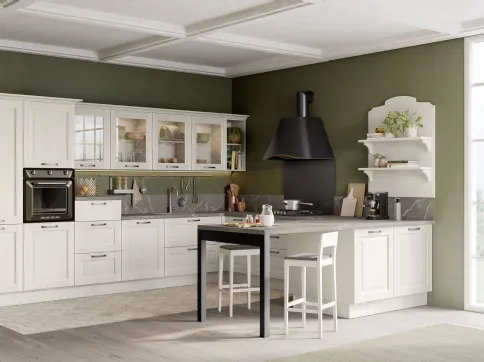 Cucina Classica Oprah con penisola di Creo