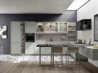Cucina Classica Selma con penisola di Creo