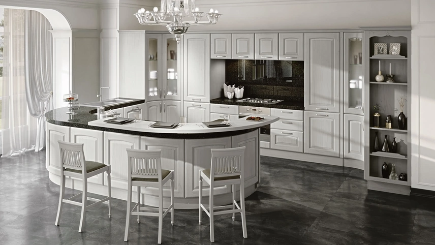 Cucina Classica con penisola Veronica 02 di Lube