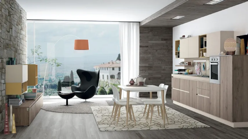 Cucina Moderna Ank lineare di Creo