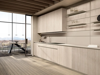 Cucina Moderna lineare Bera 08 di Lube