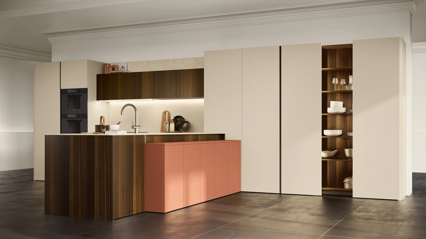 Cucina Moderna con penisola Brera 04 di Lube