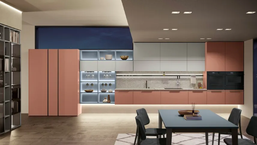 Cucina Moderna Color Lab lineare di Creo