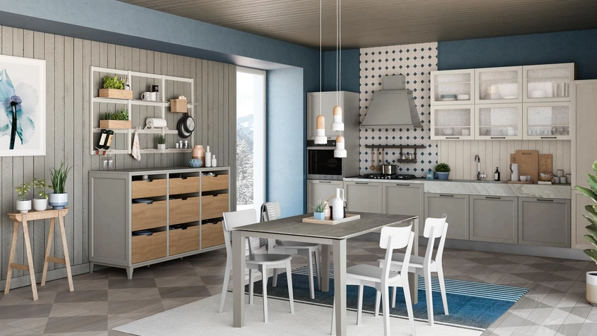 Cucina Moderna Contempo lineare di Creo