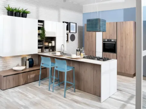 Cucina Ank Rovere Corteccia di Creo