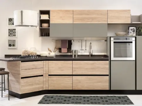Cucina Kyra Rovere Naturale di Creo