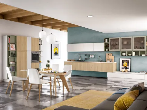 Cucina Moderna Jey Feel ad angolo di Creo