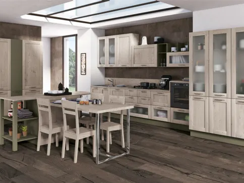 Cucina Moderna Kyra Telaio lineare di Creo