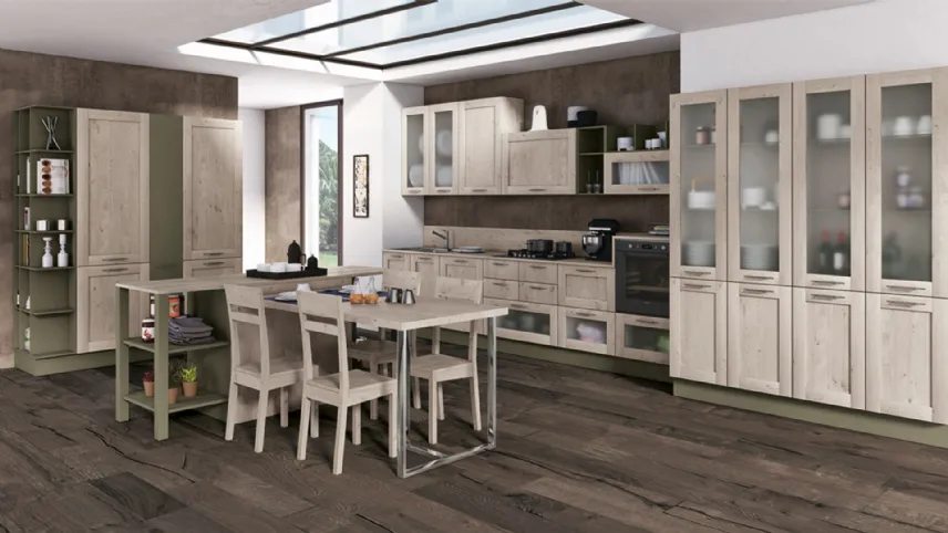 Cucina Moderna Kyra Telaio lineare di Creo