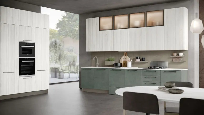 Cucina Moderna ad angolo Unica-07 di Lube