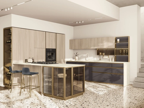 Cucina Moderna Maxima con penisola di Creo