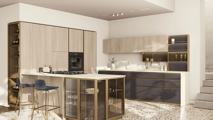 Cucina Moderna Maxima con penisola di Creo