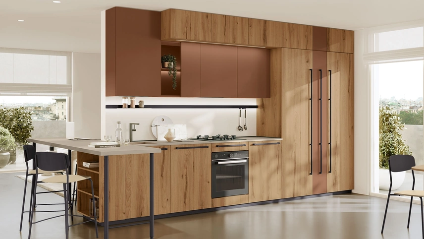 Cucina Moderna Maxima con penisola di Creo