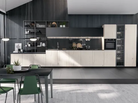 Cucina Moderna lineare Oltre Design 06 di Lube