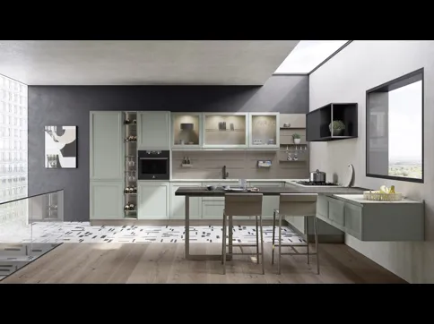 Cucina Moderna Selma con penisola di Creo