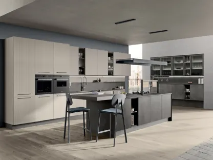 Cucina Moderna Tablet con isola di Creo