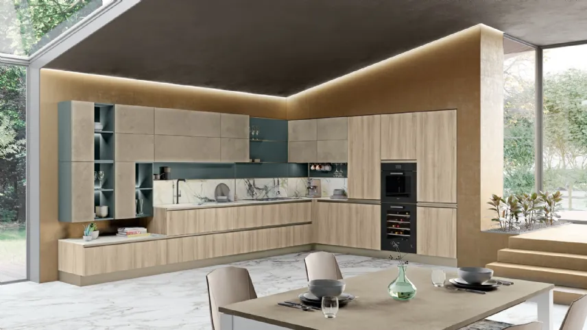 Cucina Moderna angolare Tablet di Creo