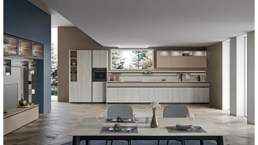 Cucina Moderna lineare Tablet di Creo